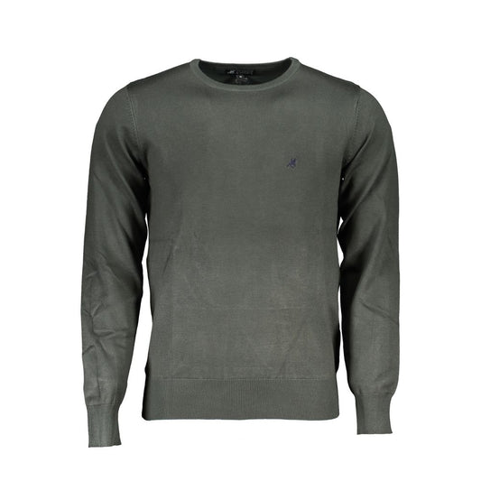 Sweatshirt by U.S. Grand Polo for men in nylon & viscose green showcases a slouchy chic silhouette, artfully detailed with a slouchy chic and for a slouchy chic finish.