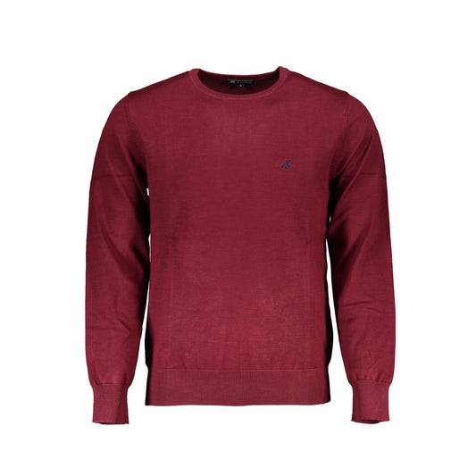 Sweatshirt by U.S. Grand Polo for men in nylon & canvas red presents a smart casual silhouette, featuring a smart casual crew neckline and for a sophisticated look.