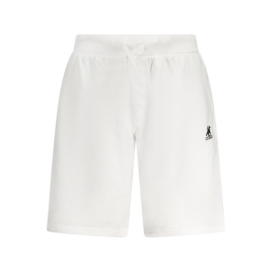 Activewear Shorts by U.S. Grand Polo for men in cotton polyester white features an versatile with adjustable-waistband, presenting a versatile short and designed for a versatile look.