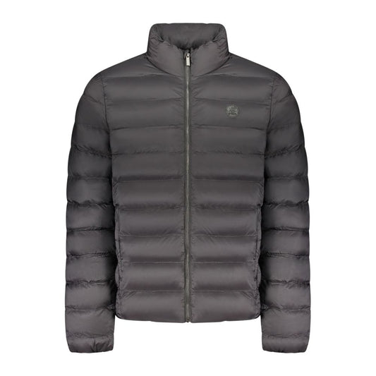 Overcoat by U.S. Grand Polo for men in polyester black showcases a enveloping silhouette, detailed with distinctive lightweight & pockets and a enveloping .