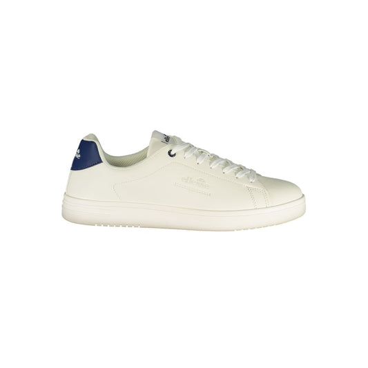 Athletic Sneakers by Ellesse for men in polyester & polyurethane blue & white showcases an impeccable silhouette, defined by an impeccable athletic style design that perfectly captures the essence of the Men's Athletic Polyester & Polyurethane Sneakers.