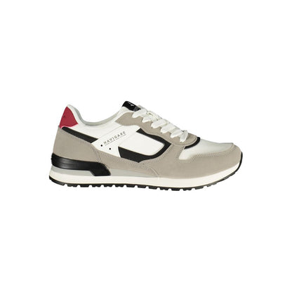 Navigare White Polyester Men Sneaker