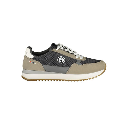 Navigare Men's Athletic Polyester & Polyurethane Sneakers - Gray