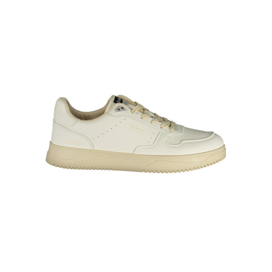 Avirex Heart Men's Athletic Polyester & Polyurethane Sneakers - White Print