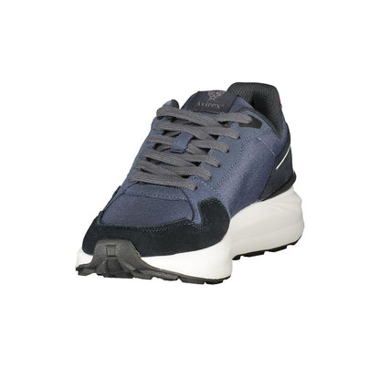 Avirex Blue Polyurethane Men Sneaker