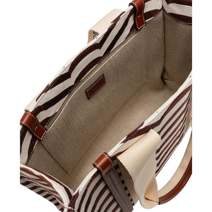 Chloé Beige Linen Tote Bag