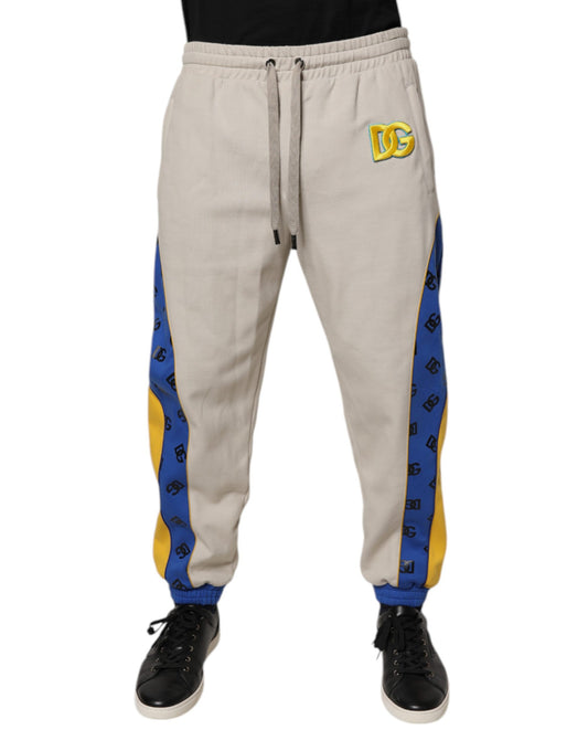 Dolce & Gabbana Men's Tapered Leg Athletic Relaxed Fit Cotton Polyester & Nylon Jogger Sweatpants - Multicolor