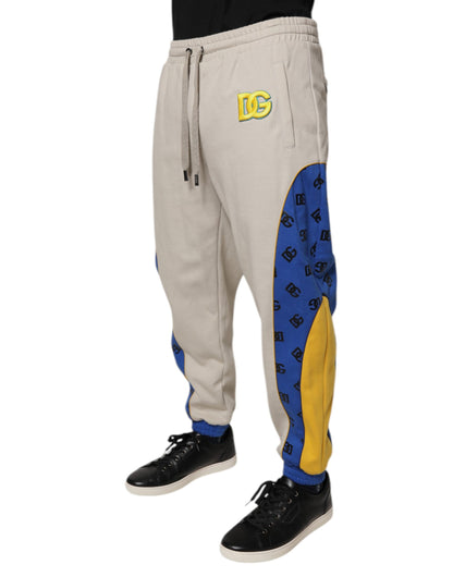 Dolce & Gabbana Men's Tapered Leg Athletic Relaxed Fit Cotton Polyester & Nylon Jogger Sweatpants - Multicolor