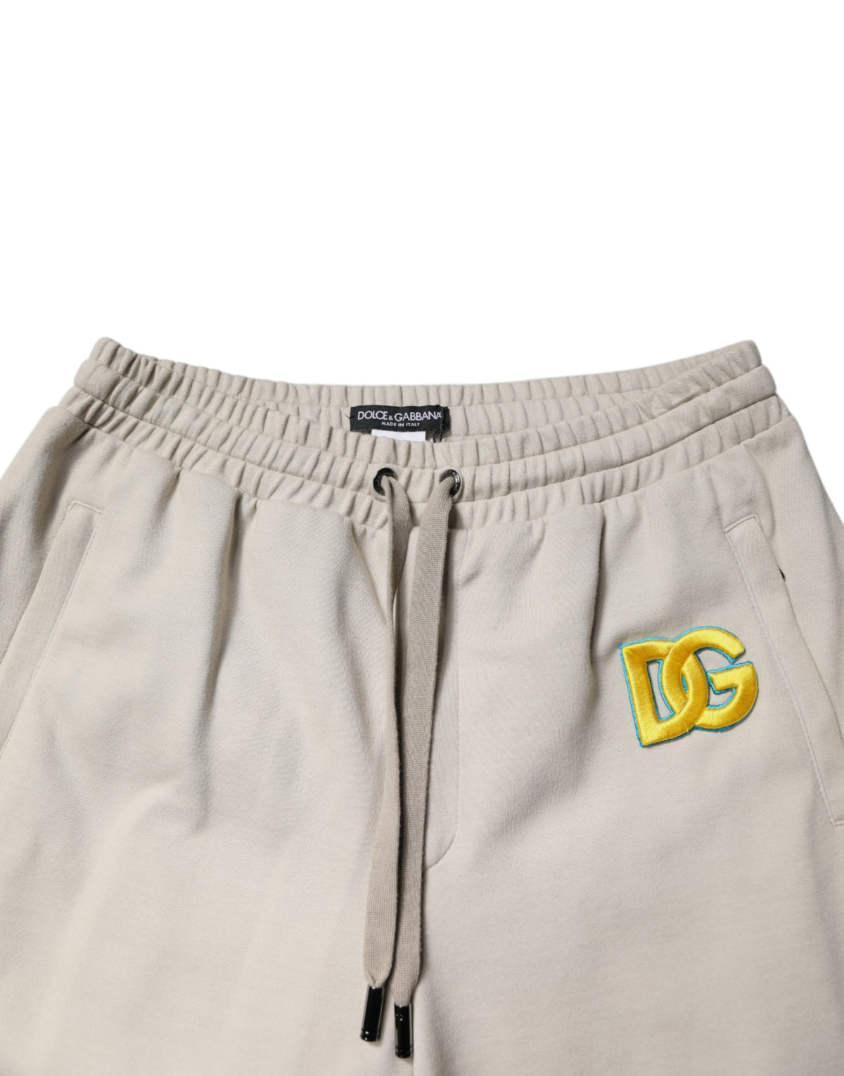 Dolce & Gabbana Men's Tapered Leg Athletic Relaxed Fit Cotton Polyester & Nylon Jogger Sweatpants - Multicolor