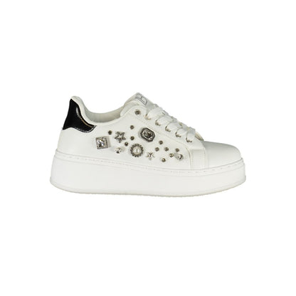 Laura Biagiotti Bianco Poliuretano Donna Sneaker