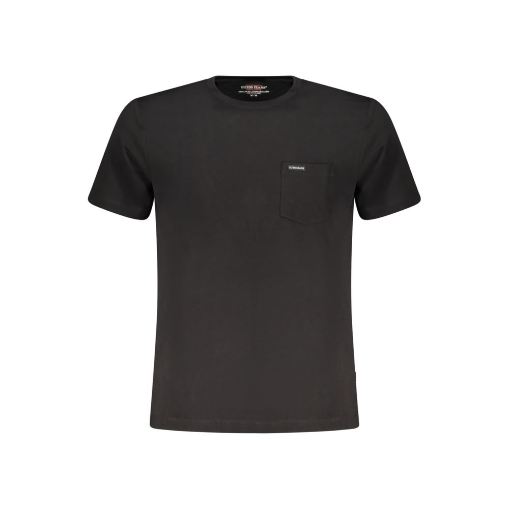 Guess Jeans Black Cotton Men T-Shirt