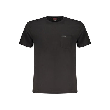 Guess Jeans Black Cotton Men T-Shirt