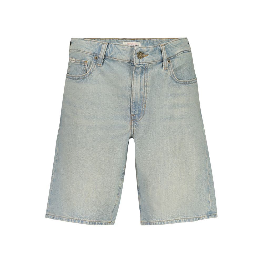Denim Shorts by Guess Jeans for men in stretch denim cotton azzurro presents a contemporary silhouette, featuring a contemporary and short with a contemporary for a sophisticated summer look.