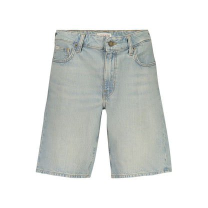 Denim Shorts by Guess Jeans for men in stretch denim cotton azzurro presents a contemporary silhouette, featuring a contemporary and short with a contemporary for a sophisticated summer look.
