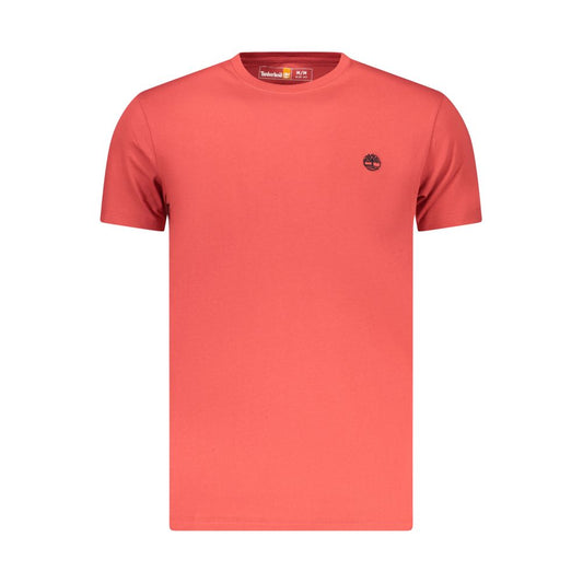 Timberland Red Cotton Men's T-Shirt