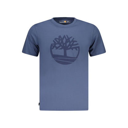 Timberland Blue Cotton Men's T-Shirt