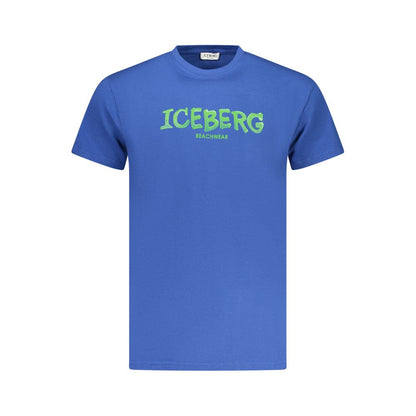Iceberg Blue Cotton Men's T-Shirt
