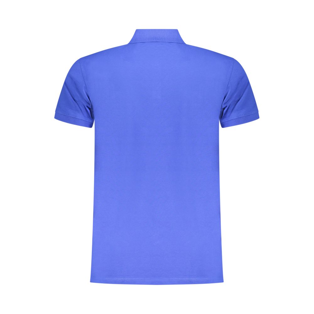 Iceberg Blue Cotton Mens Polo Shirt