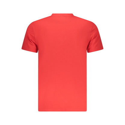 T-Shirt by Iceberg for men in stretch cotton red & print features a plush silhouette, showcasing a sophisticated and for a truly plush finish.
