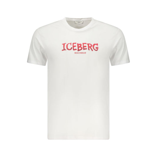 Iceberg White Cotton T-Shirt