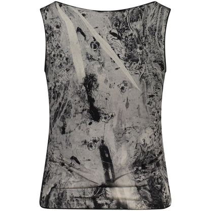 Desigual Black Elastane Tank Tops