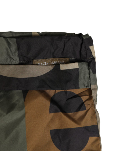 Dolce & Gabbana Multicolor Camouflage High Swim Brief Swimwear