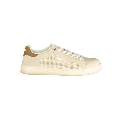Gas Beige Polyurethane Men Sneaker