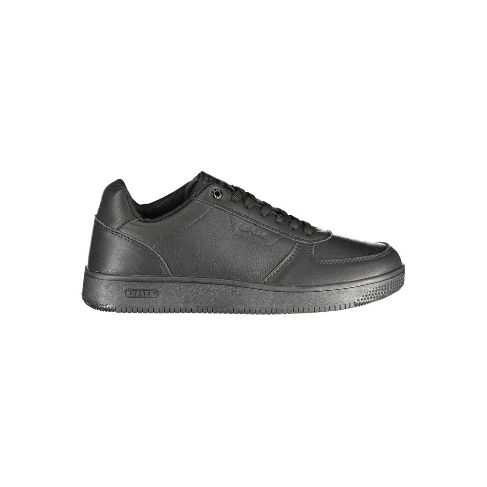 Gas Black Polyester Athletic Sneakers