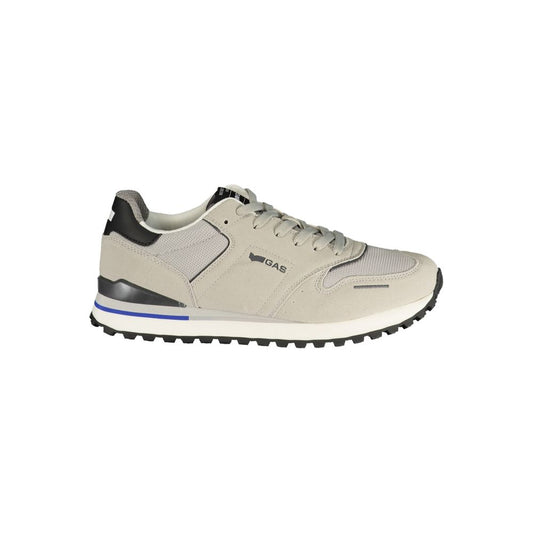 Gas Gray Polyester Athletic Sneakers