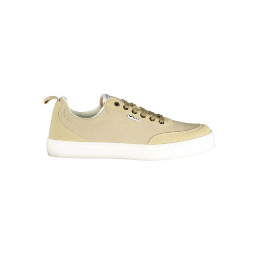 Gas Beige Polyurethane Men Sneaker