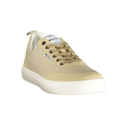 Gas Beige Polyurethane Men Sneaker