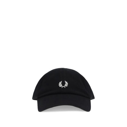 Fred Perry Black Cotton Cap (Baseball Hat)