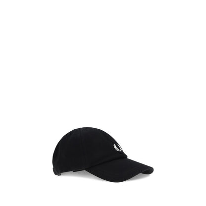Fred Perry Black Cotton Cap (Baseball Hat)