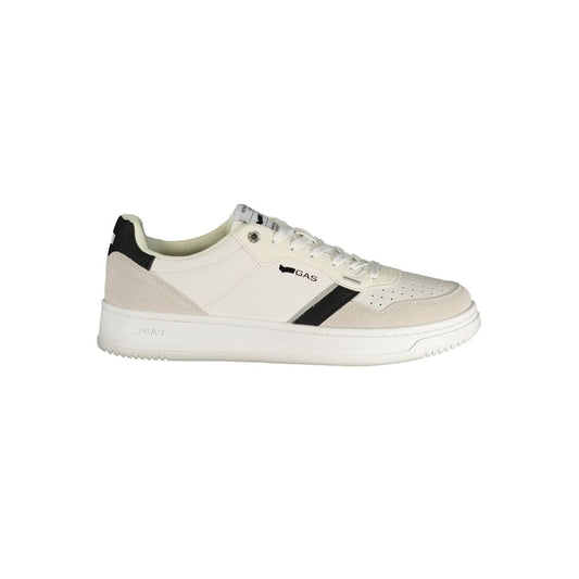Gas White Polyester Athletic Sneakers