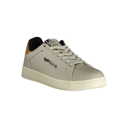 Gas Gray Polyester Athletic Sneakers