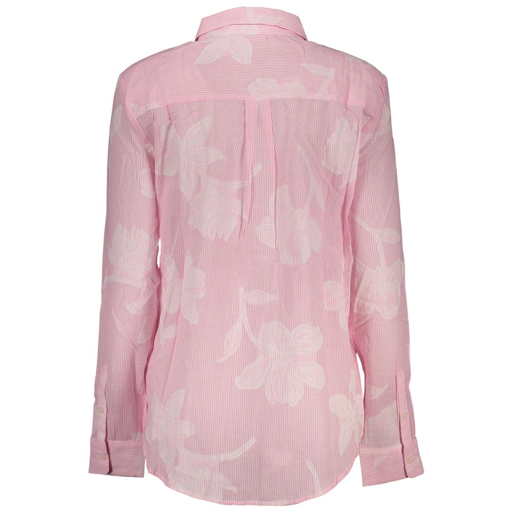 Desigual Pink Cotton Pattern Shirt