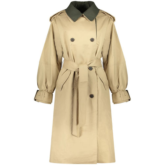 Desigual Beige Cotton Trench Coat
