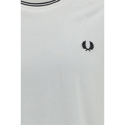 Fred Perry White Cotton T-Shirt