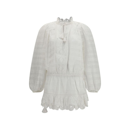 Marant Etoile White Cotton Casual Dress