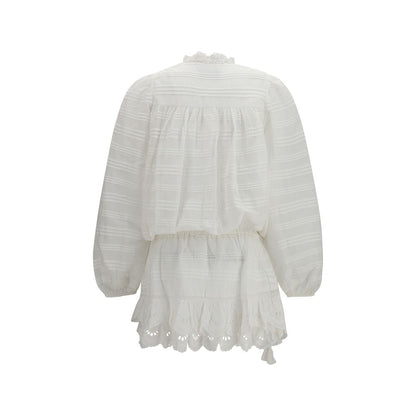 Marant Etoile White Cotton Casual Dress