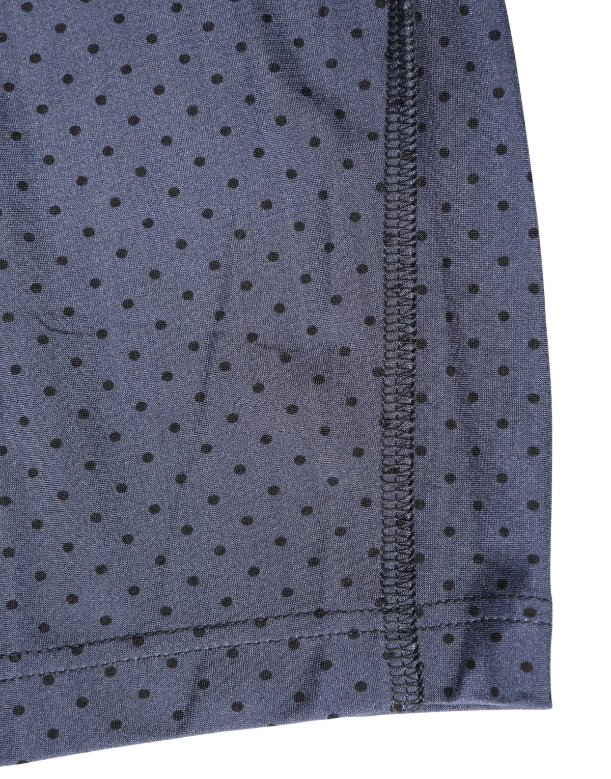 Dolce & Gabbana Men's Stretch Nylon Activewear Shorts - Dark Blue Dots