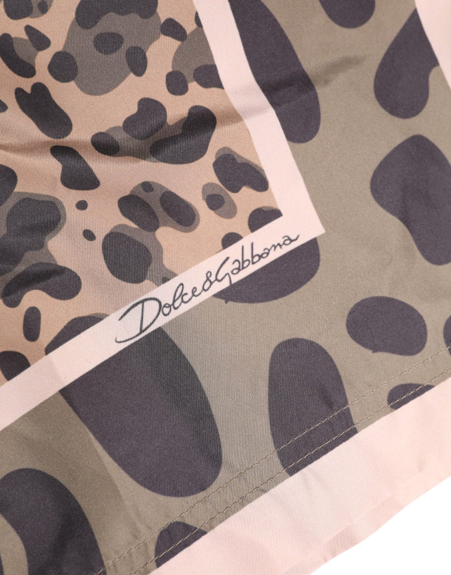 Dolce & Gabbana Multicolor Leopard Print Swim Trunks Swimwear