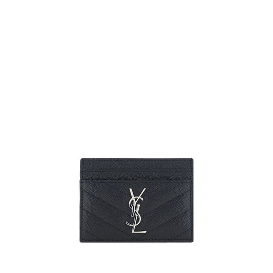 Saint Laurent Black Calf Leather Bos Taurus Wallet