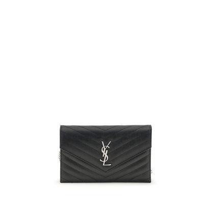 Saint Laurent Black Calf Leather Bos Taurus Wallet