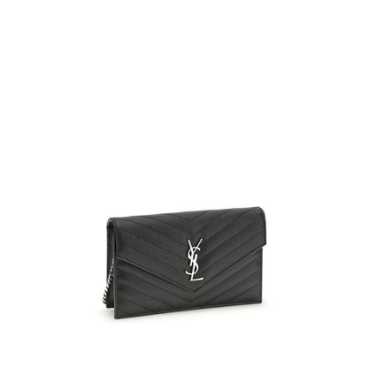 Saint Laurent Black Calf Leather Bos Taurus Wallet
