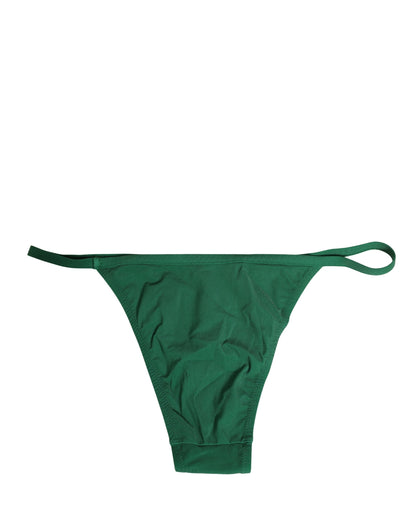 Dolce & Gabbana Green Nylon Bottom Beachwear Bikini Swimwear