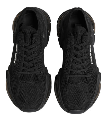 Dolce & Gabbana Black Airmaster Low Top Men Sneakers Shoes