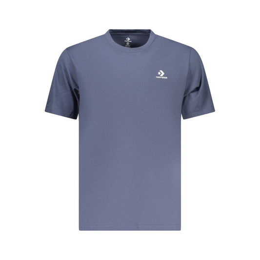 Converse Blu Cotton Men T-Shirt