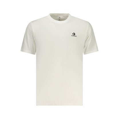 Converse Bianco Cotton Men T-Shirt