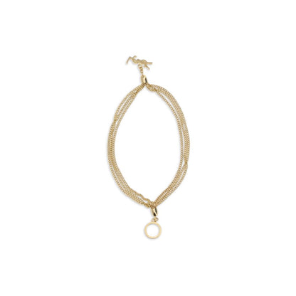 Saint Laurent Gold Brass Bracelet